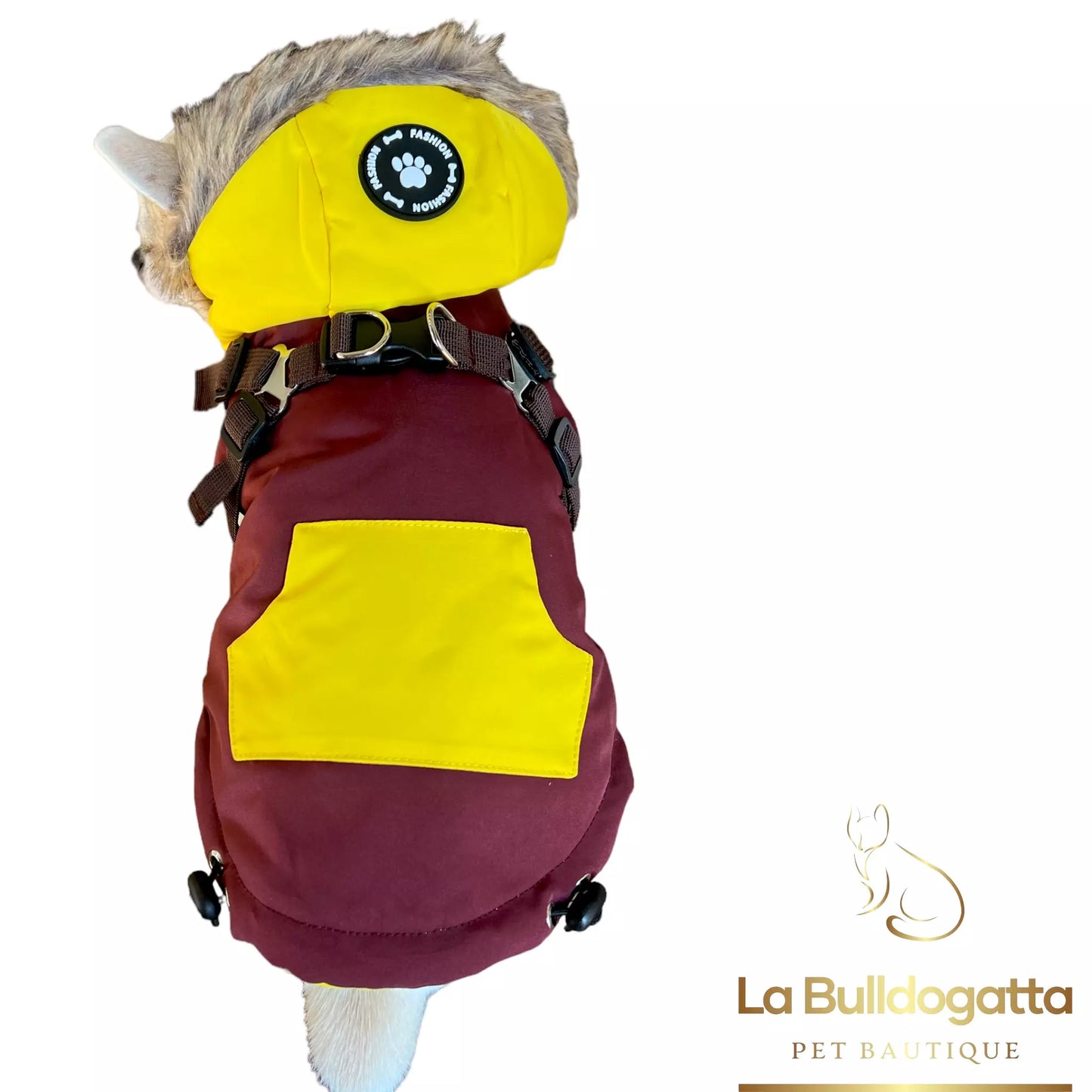 Parka jacket with bib