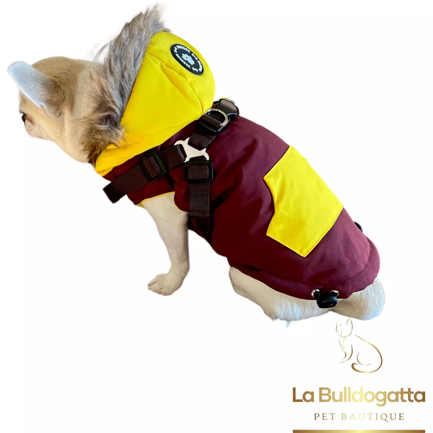Parka jacket with bib