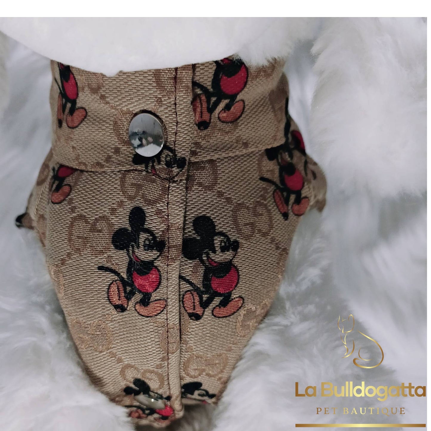 Mickey Mouse GG allover padded jacket