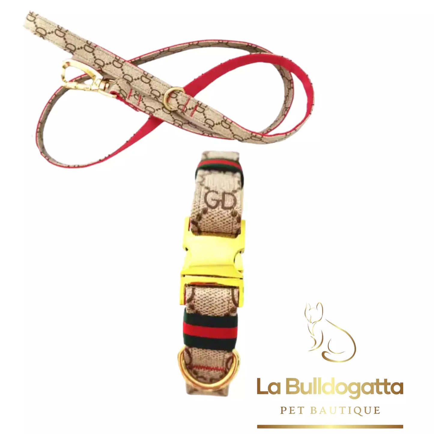Collare e guinzaglio allover GD