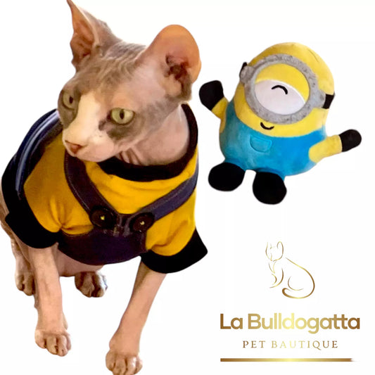 Vestitino sphynx SALOPETTE MINIONS- SU MISURA