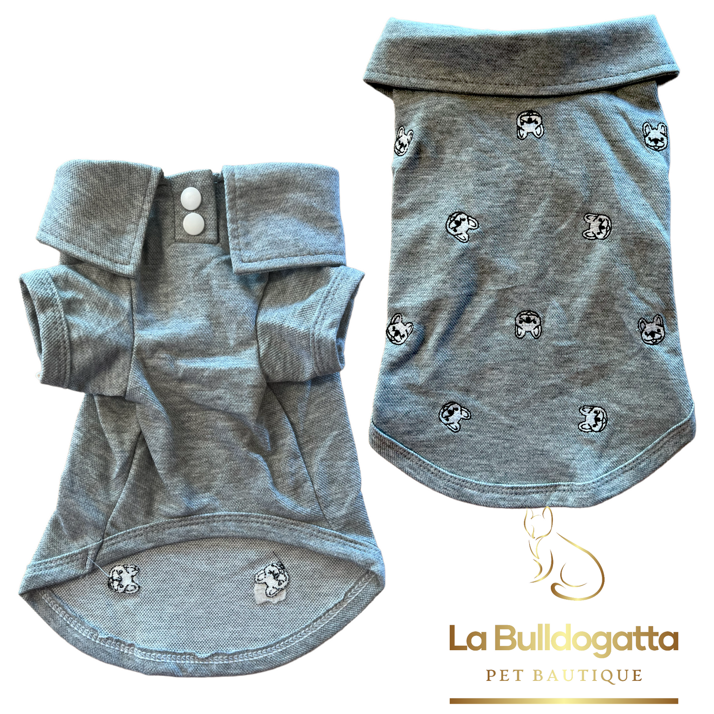 Polo con faccine Bulldog