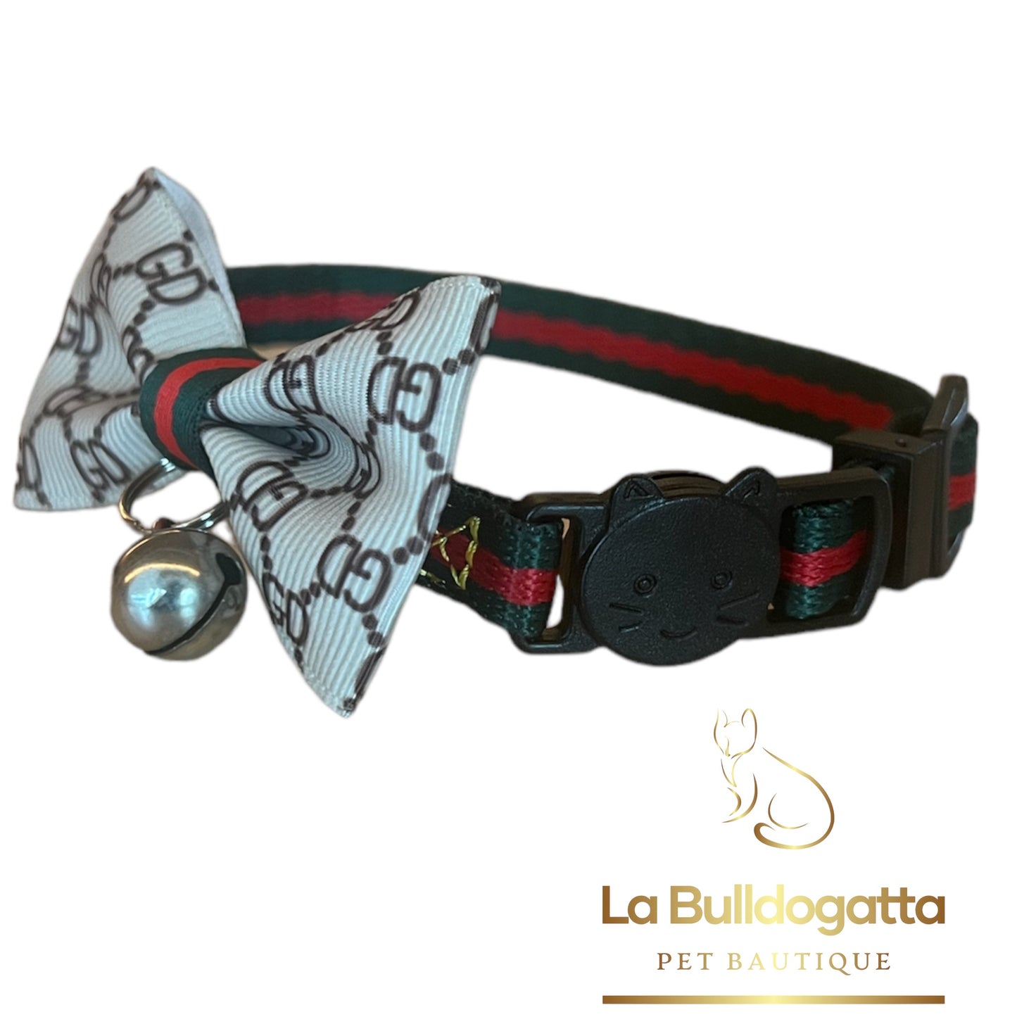 Collarino con fiocco in 2 colori