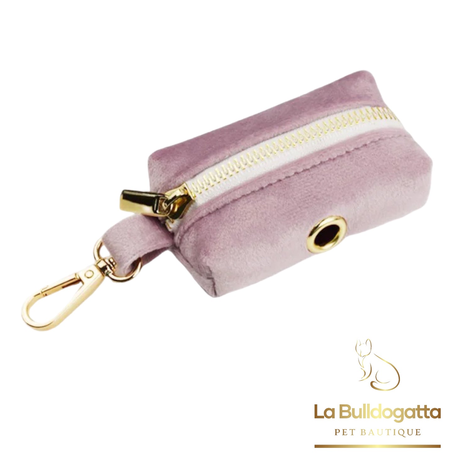 Lilac velvet pouch bag