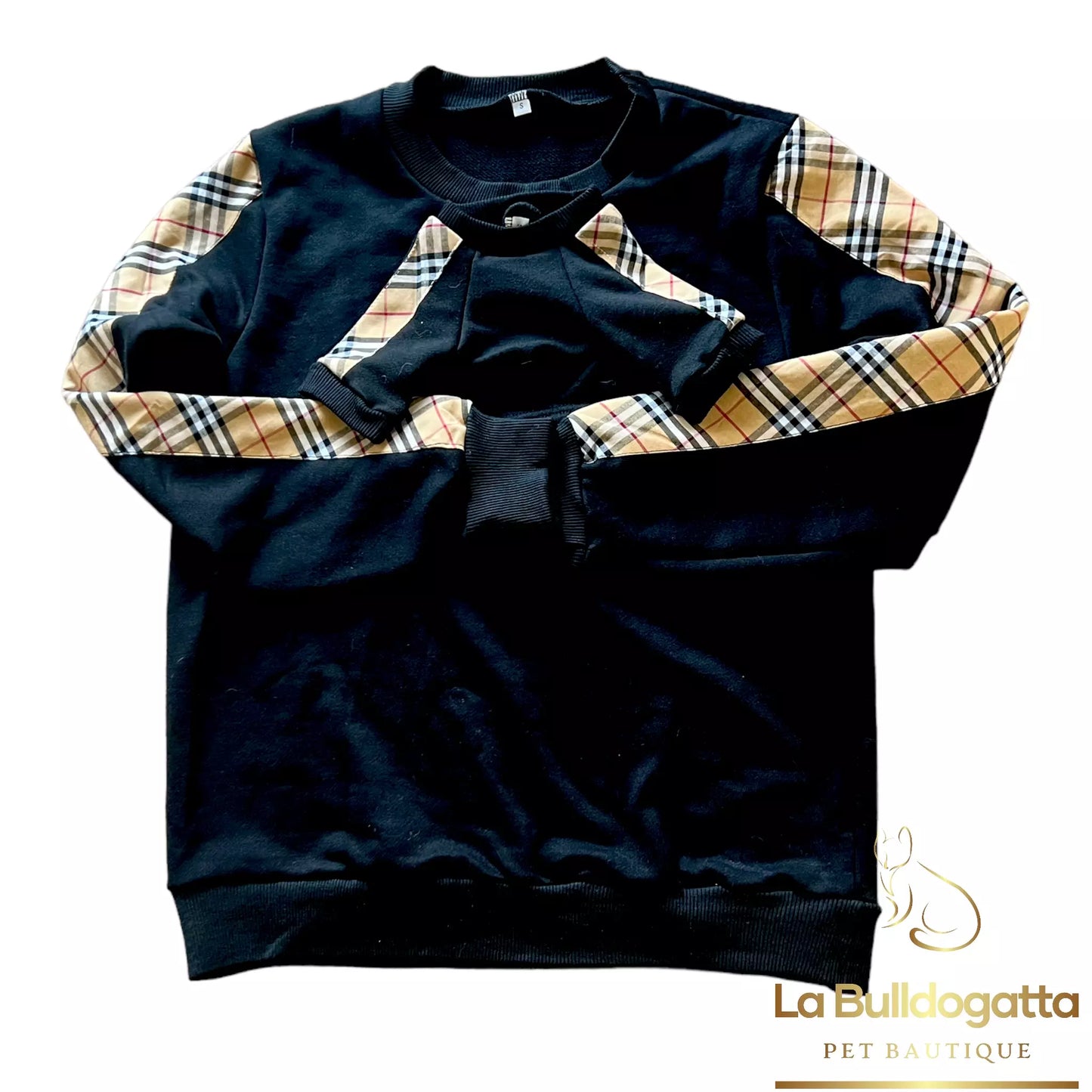 Felpina Cane Match dog owner Black-Tartan