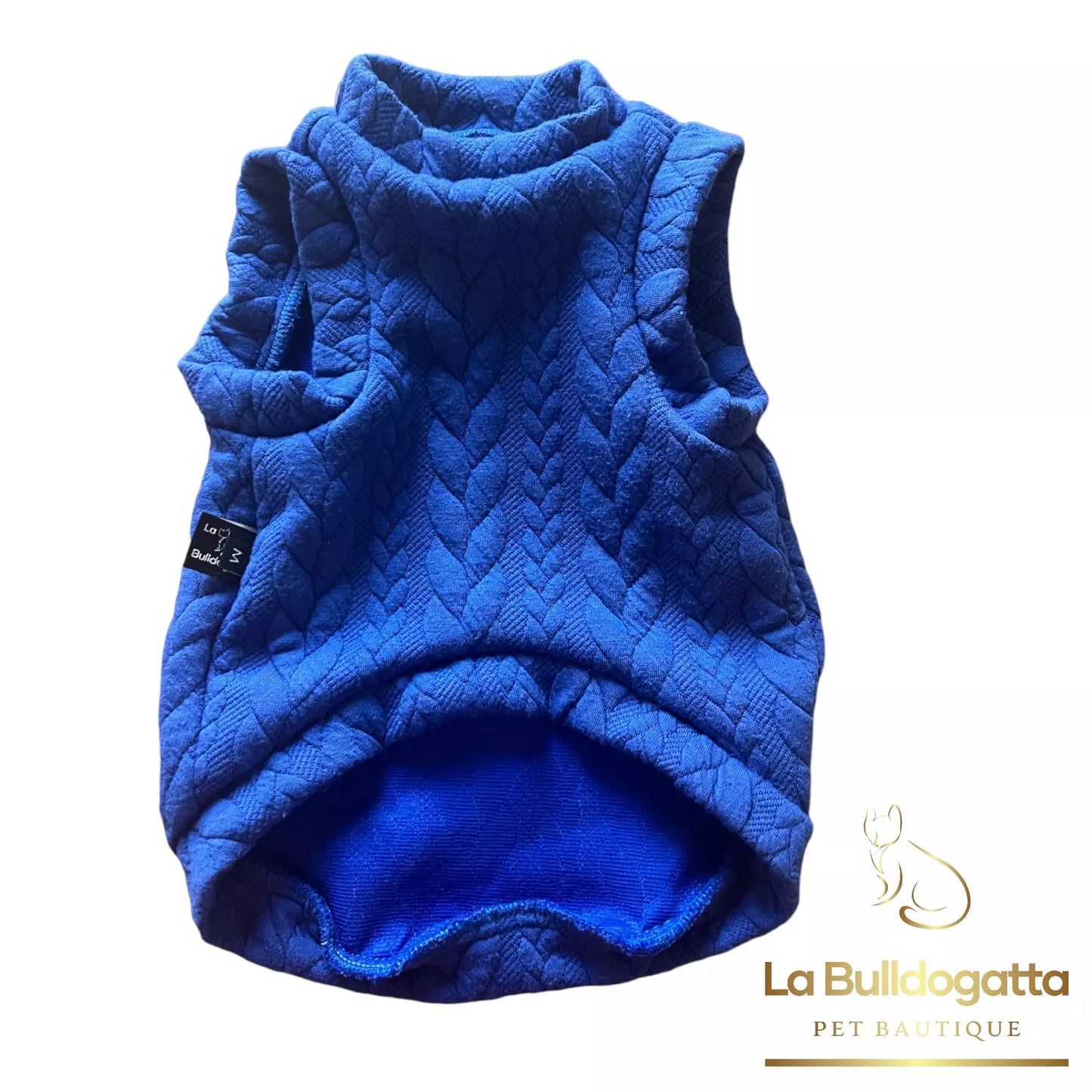 Royal blue Knit dog sweatshirt