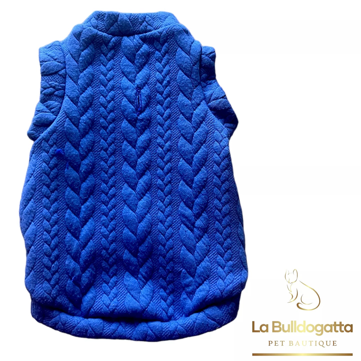 Royal blue Knit dog sweatshirt