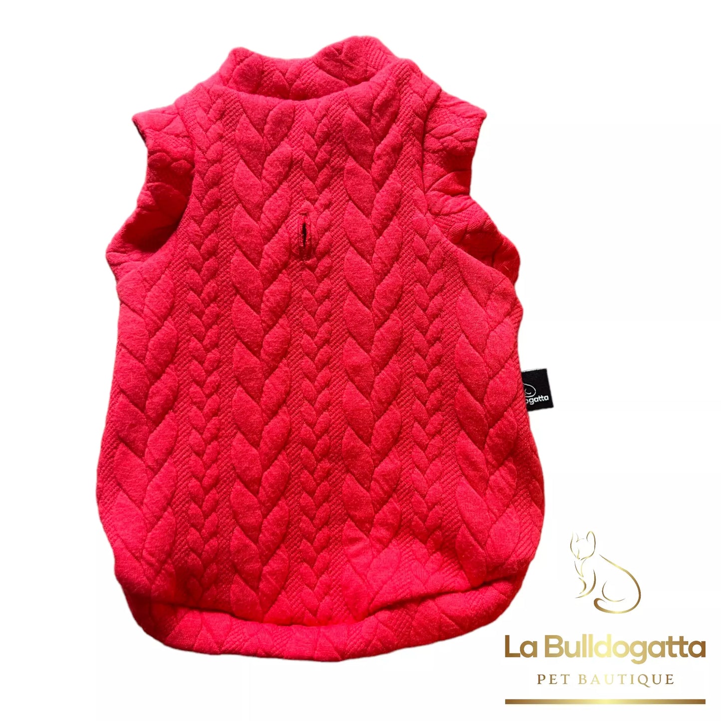 Felpina cane Knit rosso