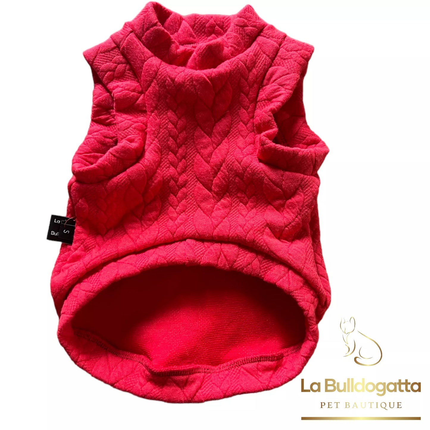 Felpina cane Knit rosso
