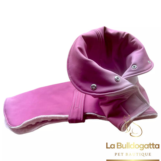 Impermeabile sofshell invernale collo versatile  MAGENTA sfumato TAGLIA S - PICCOLO LEVRIERO ITALIANO