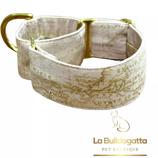 Martingala semistrozzo 40 mm MAPPAMONDO PICCOLO LEVRIERO ITALIANO