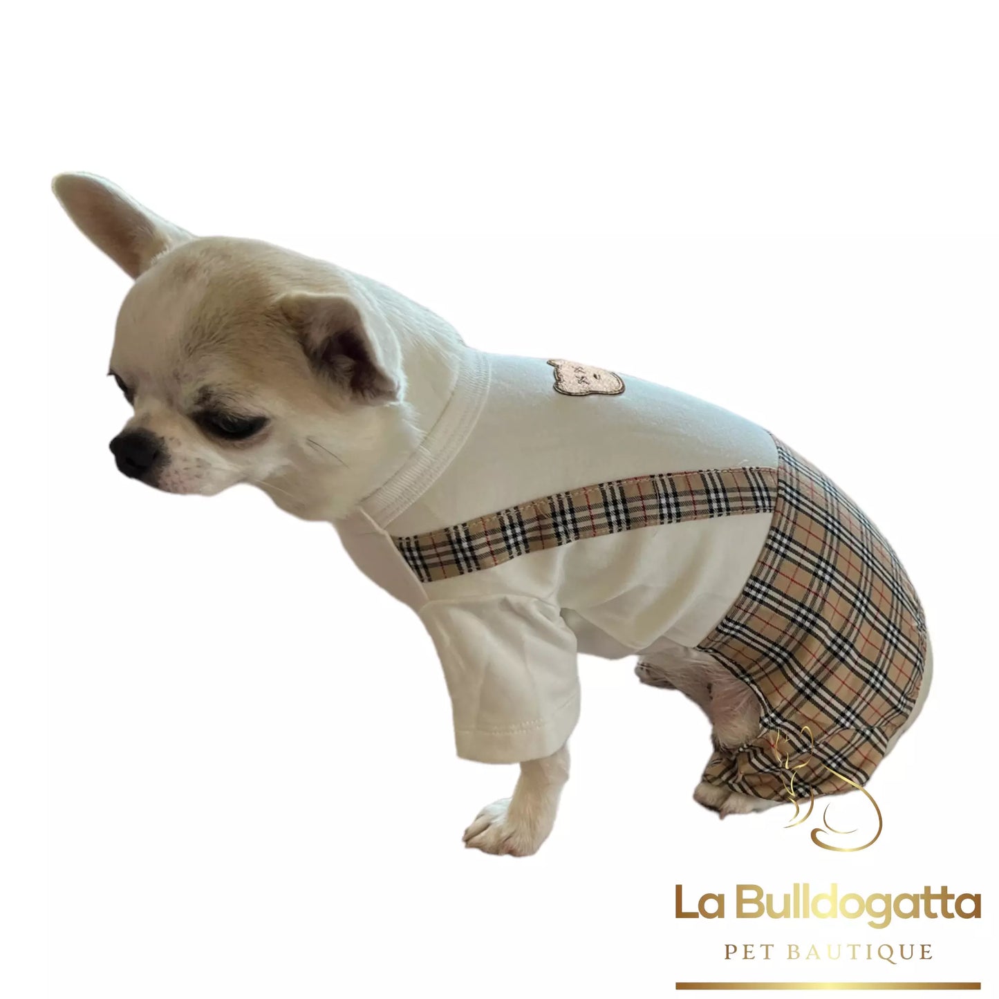 Tutina Cane Tartan White