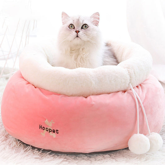 Cat bed 3 variants: coin bag, bunny and strawberry and cream ice cream