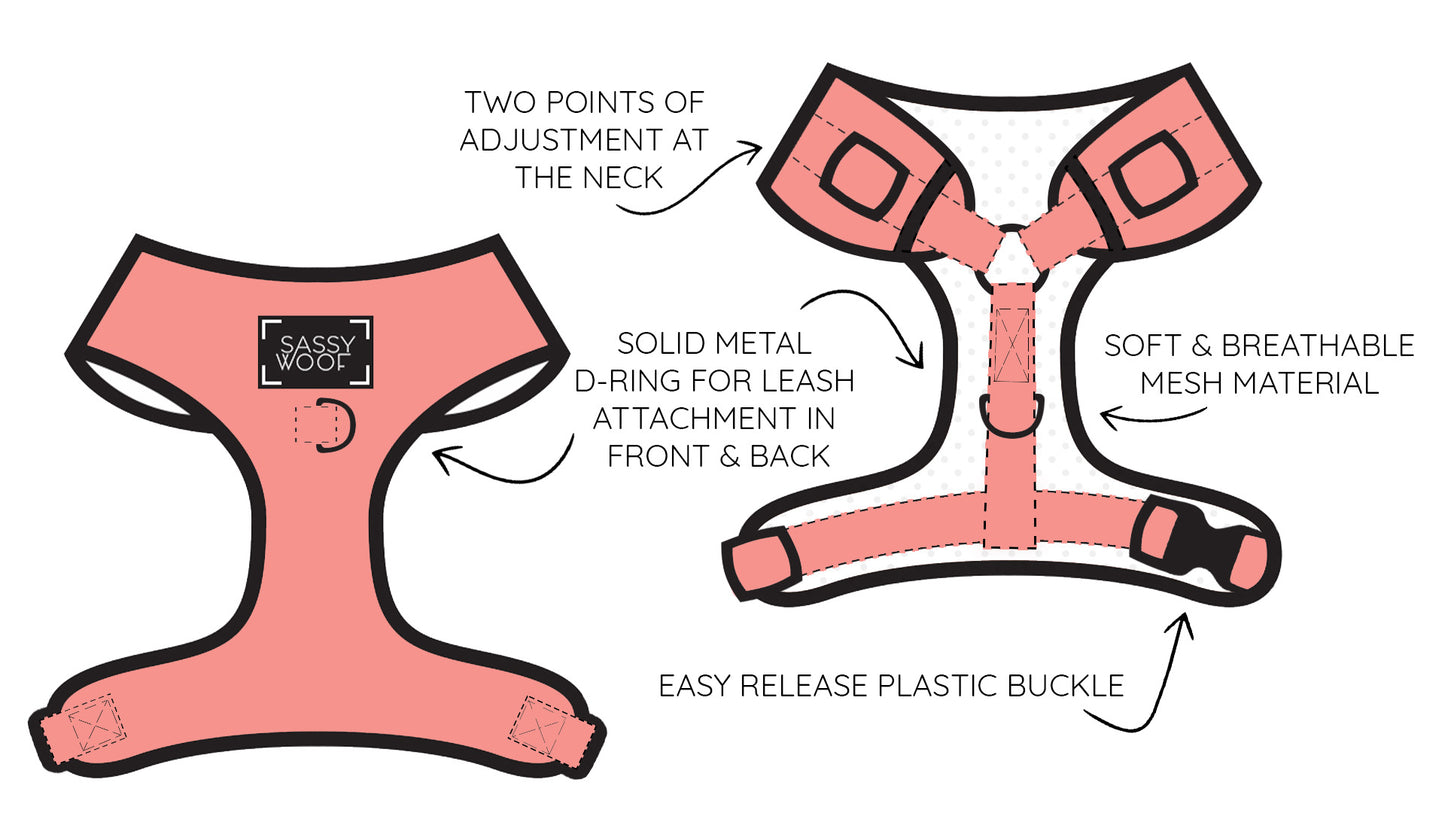 Pettorina regolabile per cane Corgilicious - 'Corgilicious' Adjustable Dog Harness