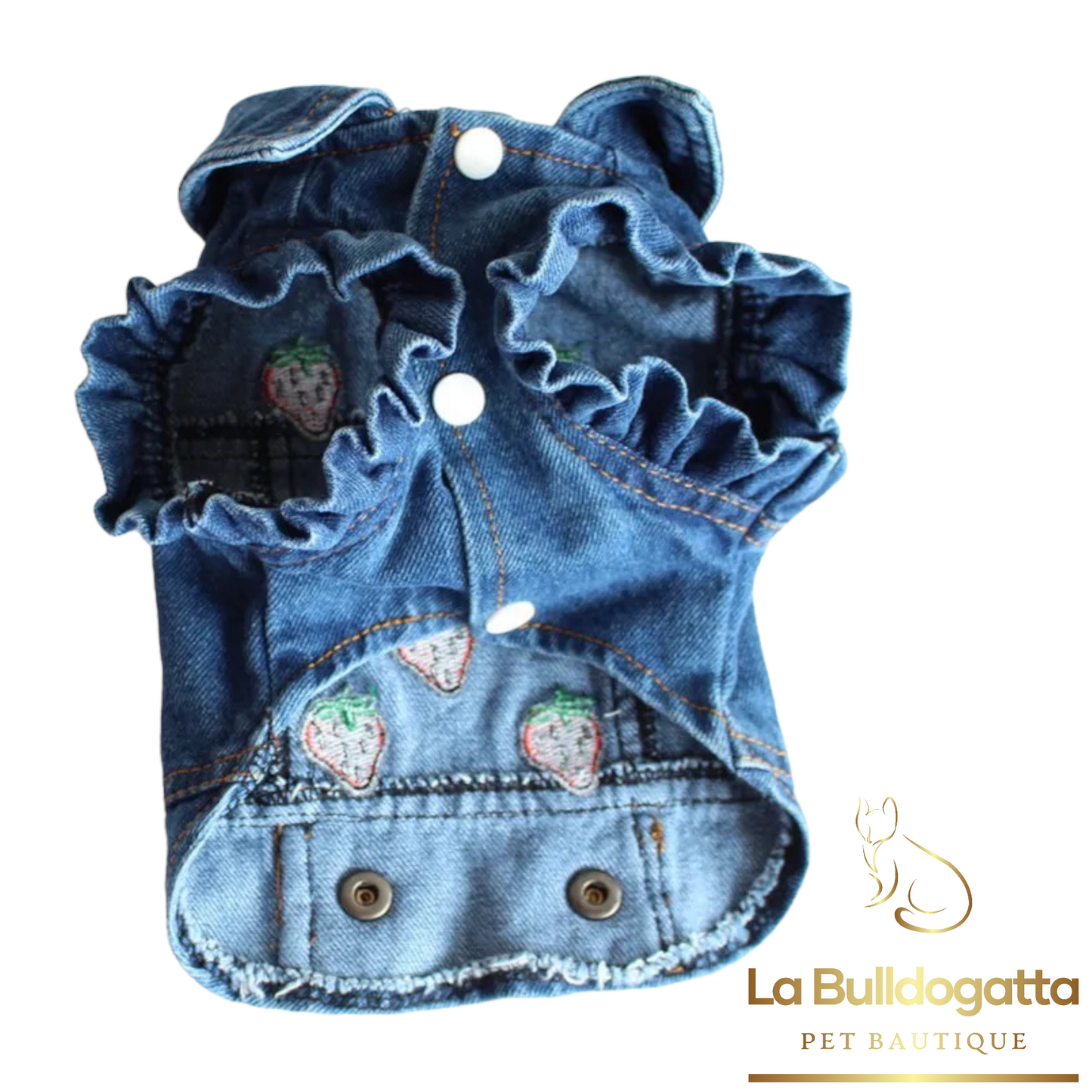 Strawberry jeans jacket