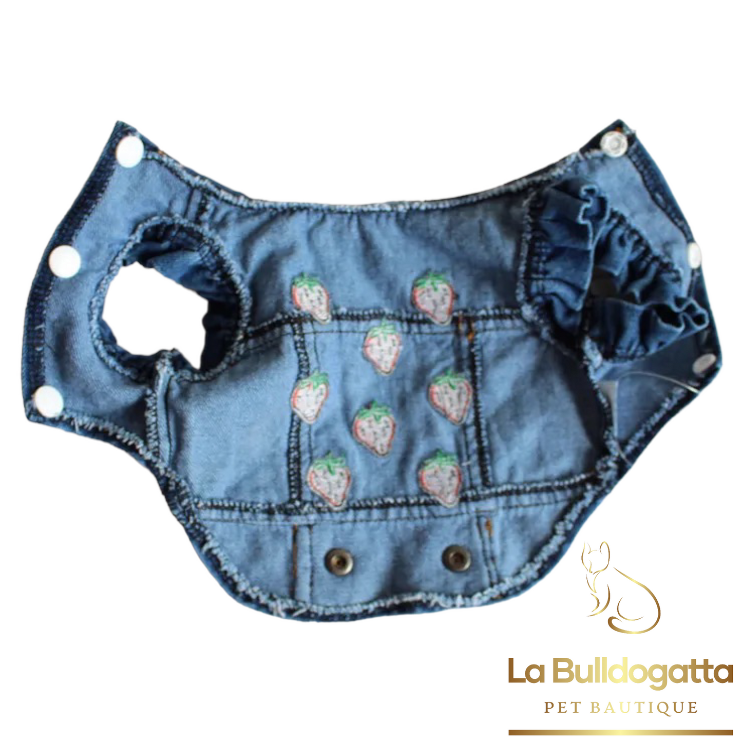 Strawberry jeans jacket