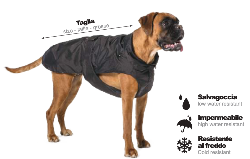 Impermeabile loden per cane con fodera interna tartan