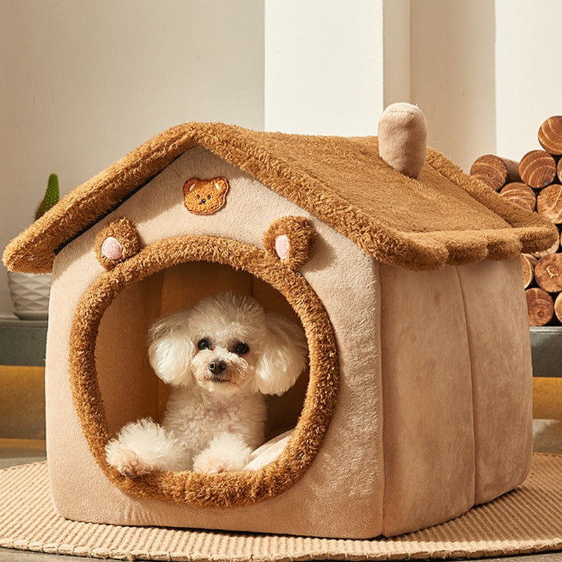 Foldable house for dogs and cats - Bear or Dinosaur