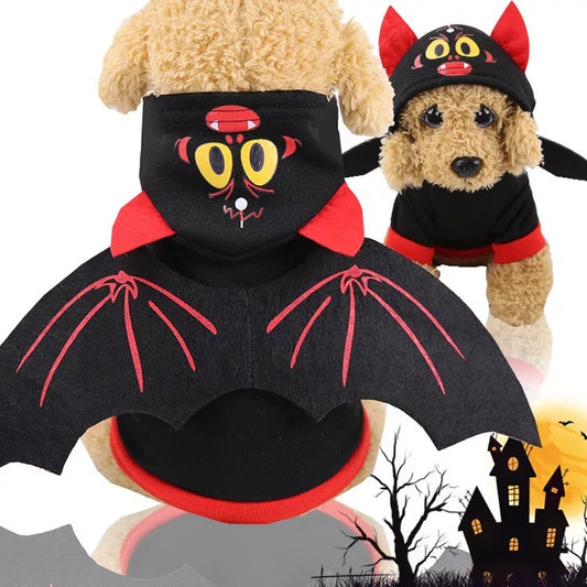 Vestito Cane Halloween pipistrello