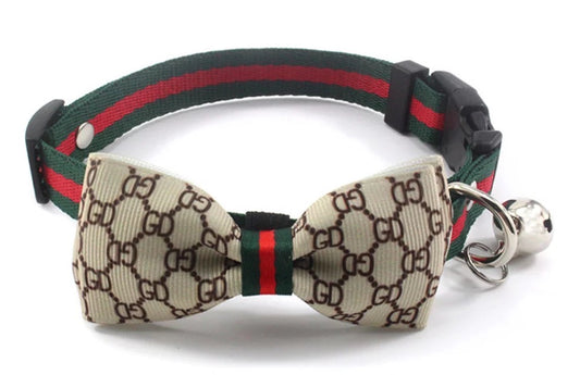 Collarino con fiocco in 2 colori